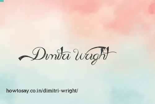 Dimitri Wright