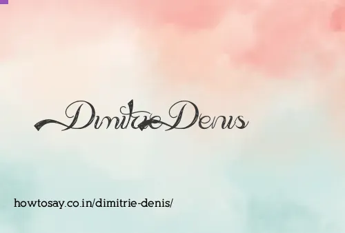 Dimitrie Denis