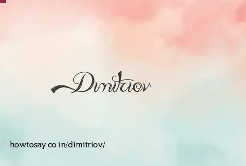 Dimitriov