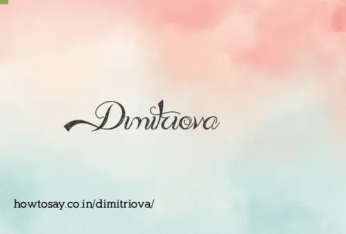 Dimitriova