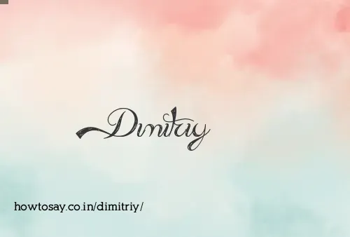 Dimitriy