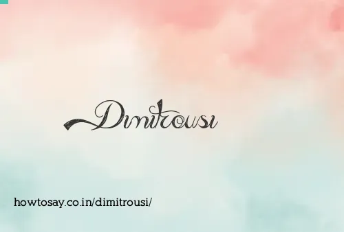 Dimitrousi