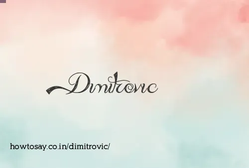 Dimitrovic