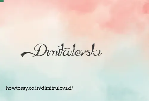 Dimitrulovski