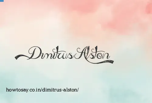 Dimitrus Alston