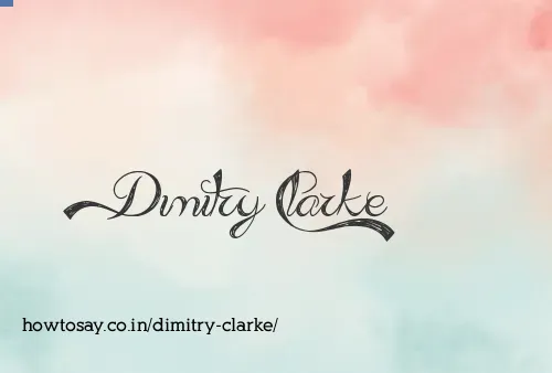 Dimitry Clarke