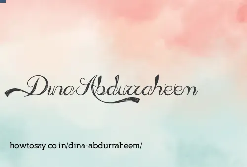 Dina Abdurraheem