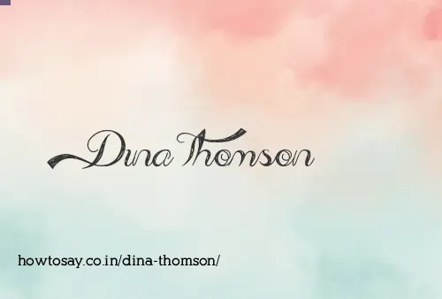 Dina Thomson