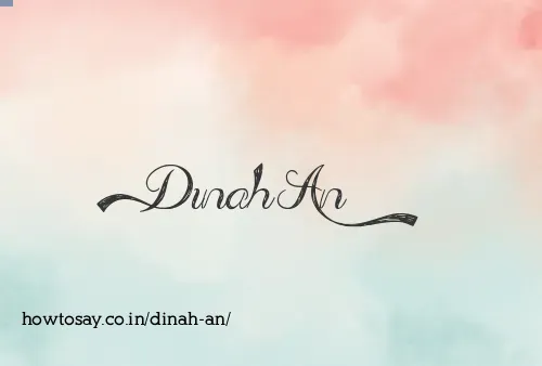 Dinah An