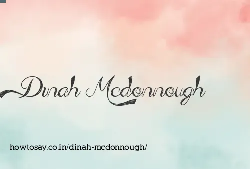Dinah Mcdonnough