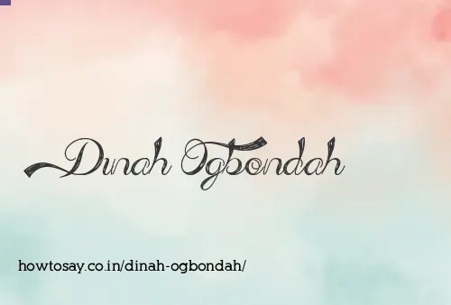 Dinah Ogbondah