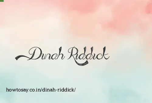 Dinah Riddick