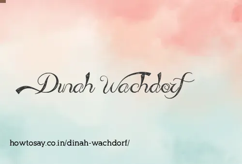 Dinah Wachdorf