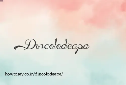Dincolodeapa