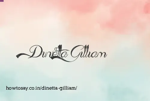 Dinetta Gilliam