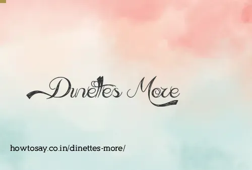 Dinettes More