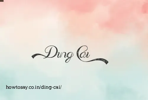 Ding Cai
