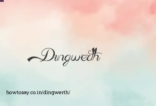 Dingwerth