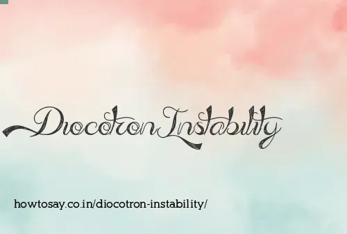 Diocotron Instability