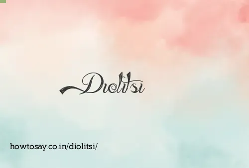 Diolitsi