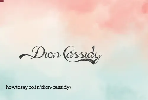 Dion Cassidy