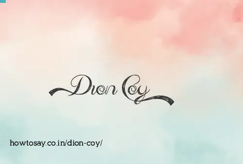 Dion Coy