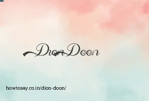 Dion Doon