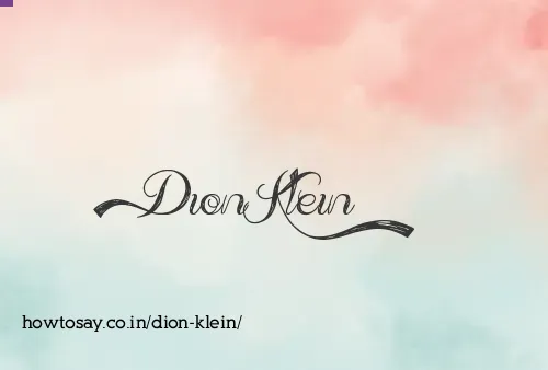 Dion Klein