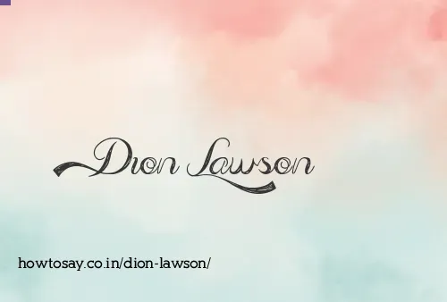 Dion Lawson