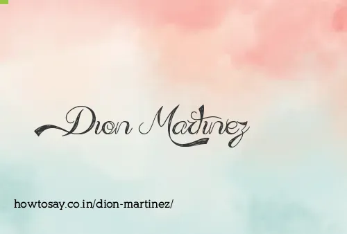 Dion Martinez