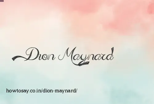Dion Maynard