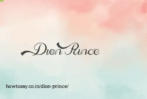 Dion Prince