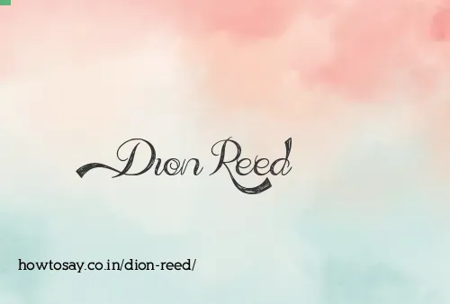 Dion Reed