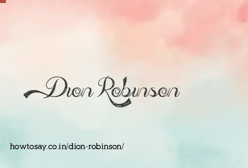 Dion Robinson