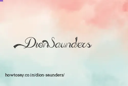 Dion Saunders