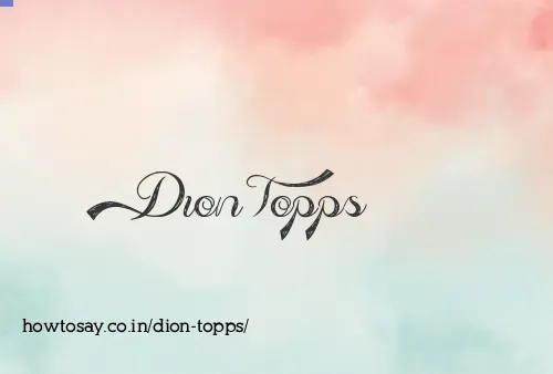 Dion Topps
