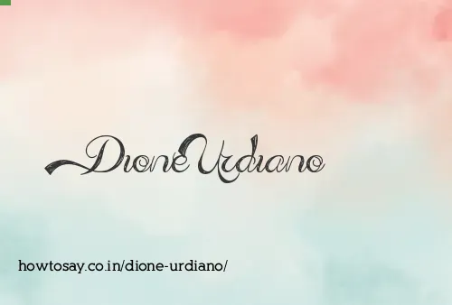 Dione Urdiano