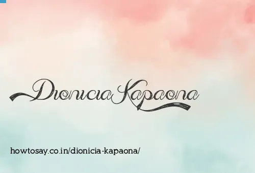 Dionicia Kapaona