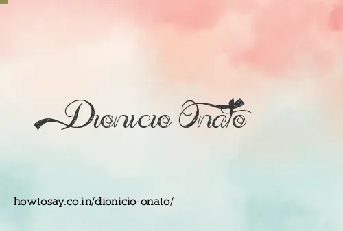 Dionicio Onato