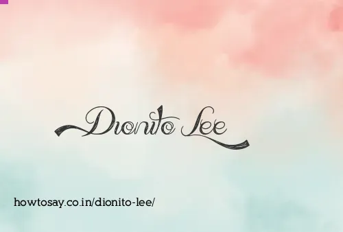 Dionito Lee