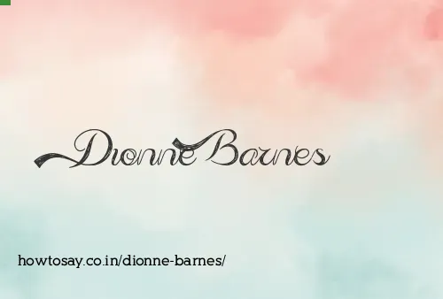 Dionne Barnes