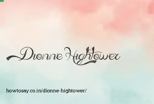 Dionne Hightower