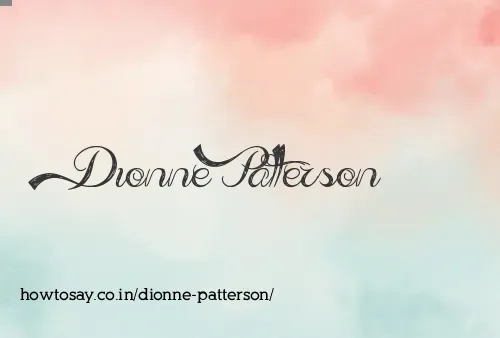 Dionne Patterson