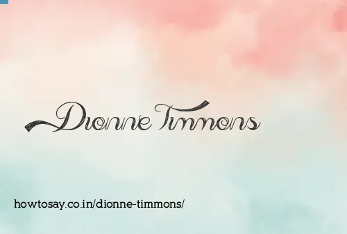 Dionne Timmons