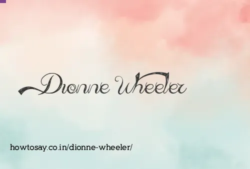 Dionne Wheeler