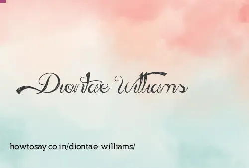 Diontae Williams