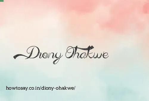 Diony Ohakwe