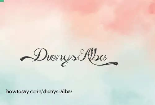 Dionys Alba