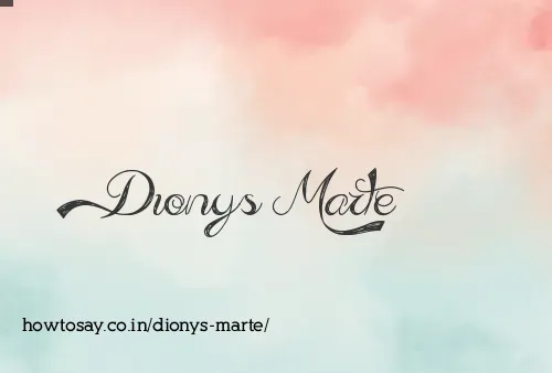 Dionys Marte