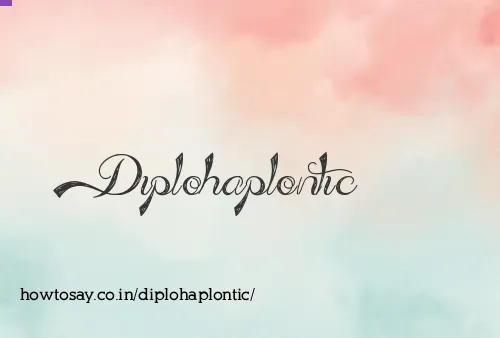 Diplohaplontic